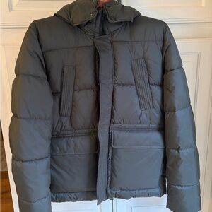 Stoic Men's Gray Winter Puffer Jacket, Small